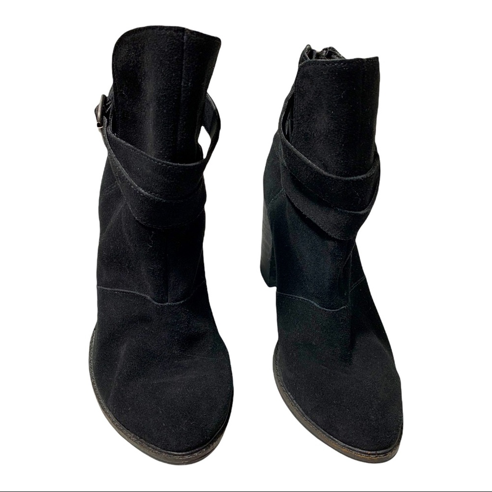 Chinese Laundry black leather high heels booties size 8 - Picture 2 of 5